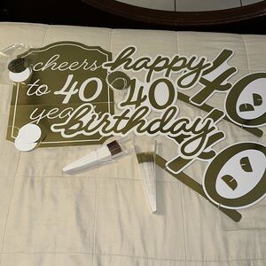 40th birthday room decor kit